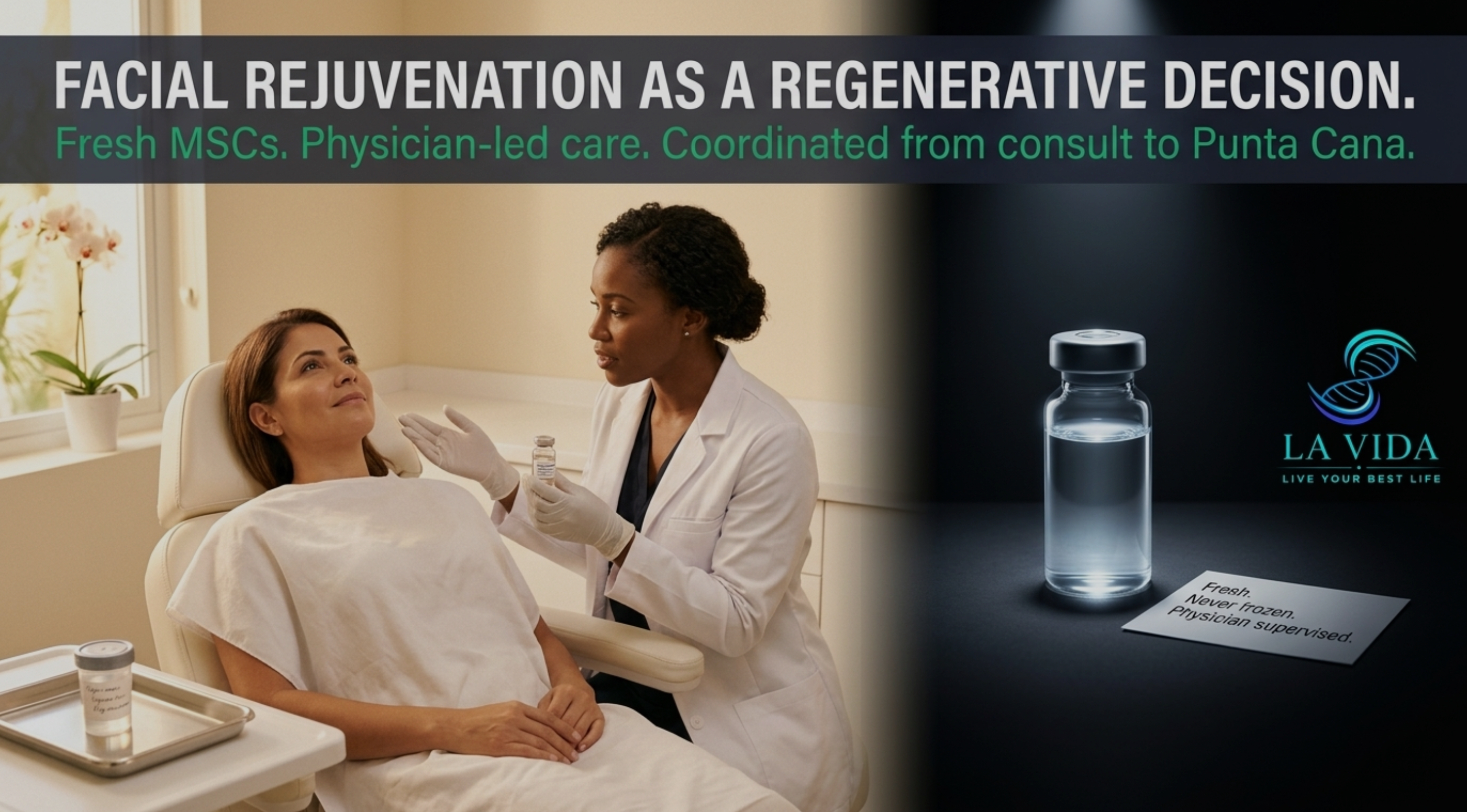 Facial Rejuvenation, Reframed: Fresh, PhysicianLed MSCs for Wellness and Confidence